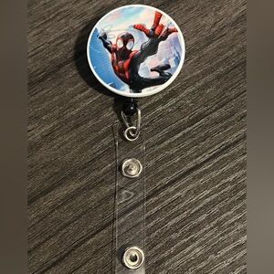 Spider-Man badge reel